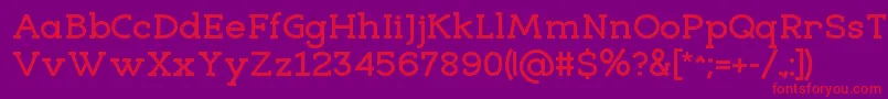 Шрифт EligibleBold – красные шрифты на фиолетовом фоне