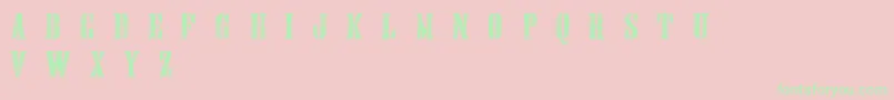HandprintingpressErodedboldDemo Font – Green Fonts on Pink Background
