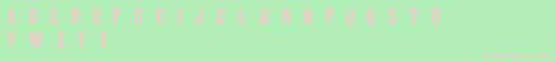 HandprintingpressErodedboldDemo Font – Pink Fonts on Green Background