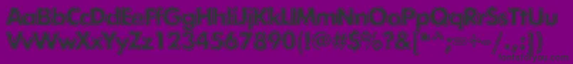 Exposuremixtwoc-Schriftart – Schwarze Schriften auf violettem Hintergrund
