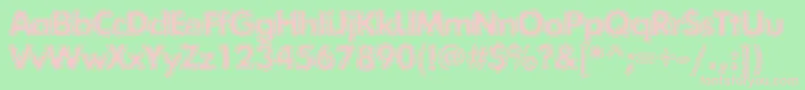 フォントExposuremixtwoc – 緑の背景にピンクのフォント