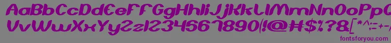 AboutYouItalic Font – Purple Fonts on Gray Background