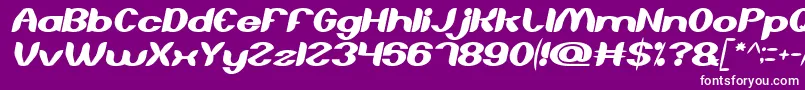 AboutYouItalic Font – White Fonts on Purple Background