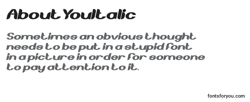 AboutYouItalic Font
