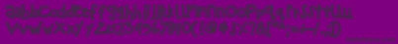 Kbzipadeedoodah Font – Black Fonts on Purple Background