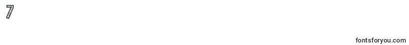 Kbzipadeedoodah-Schriftart – Schriften für die Ziffer 7