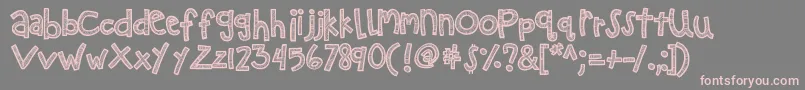 Kbzipadeedoodah Font – Pink Fonts on Gray Background