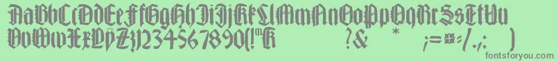 Шрифт Happyfraxx – серые шрифты на зелёном фоне