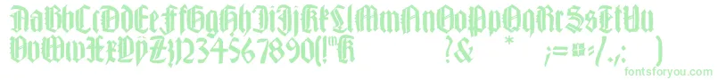 Czcionka Happyfraxx – zielone czcionki