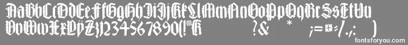 fuente Happyfraxx – Fuentes Blancas Sobre Fondo Gris