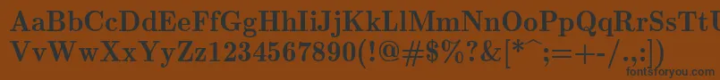 Lmromandemi10Regular Font – Black Fonts on Brown Background