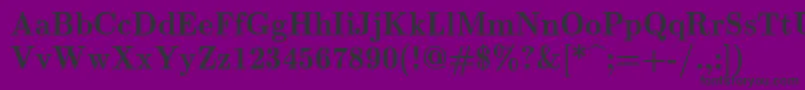 Lmromandemi10Regular Font – Black Fonts on Purple Background