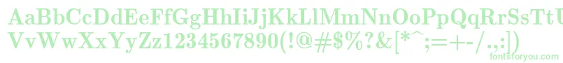 Lmromandemi10Regular Font – Green Fonts on White Background
