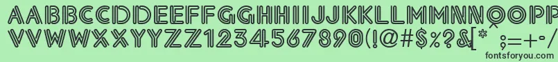 Eklesiastic Font – Black Fonts on Green Background