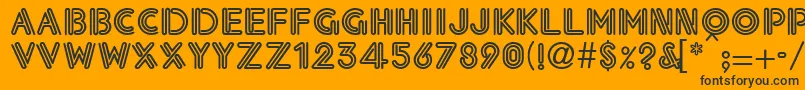 Eklesiastic Font – Black Fonts on Orange Background