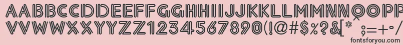 Eklesiastic Font – Black Fonts on Pink Background