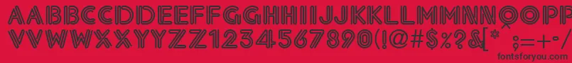 Eklesiastic Font – Black Fonts on Red Background