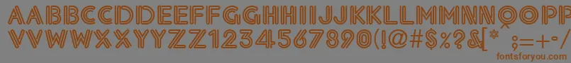 Eklesiastic-Schriftart – Braune Schriften auf grauem Hintergrund