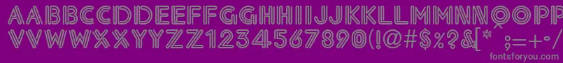 Eklesiastic Font – Gray Fonts on Purple Background