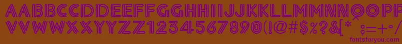 Eklesiastic Font – Purple Fonts on Brown Background