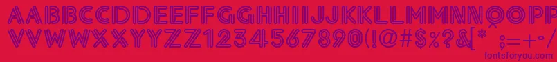 Eklesiastic Font – Purple Fonts on Red Background