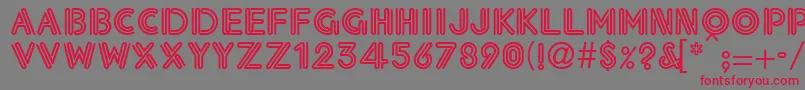 Eklesiastic Font – Red Fonts on Gray Background
