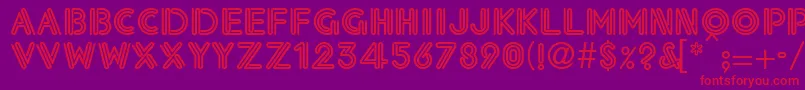 Eklesiastic Font – Red Fonts on Purple Background