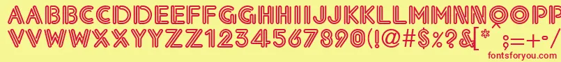 Eklesiastic Font – Red Fonts on Yellow Background