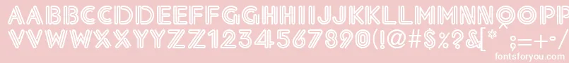 Eklesiastic Font – White Fonts on Pink Background