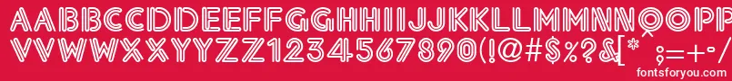 Eklesiastic Font – White Fonts on Red Background