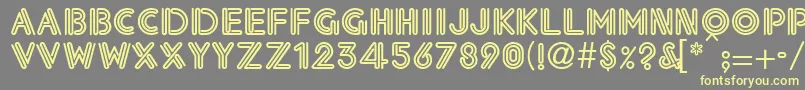 Eklesiastic Font – Yellow Fonts on Gray Background