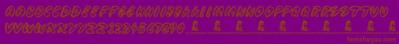 CooperationNest Font – Brown Fonts on Purple Background