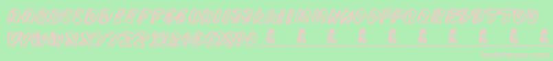 CooperationNest Font – Pink Fonts on Green Background