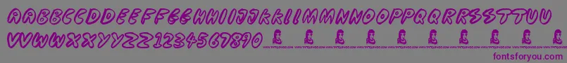 CooperationNest Font – Purple Fonts on Gray Background