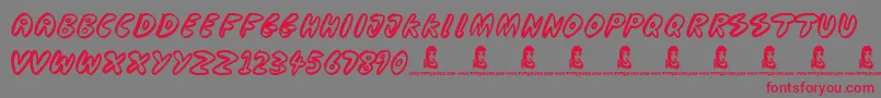 CooperationNest-Schriftart – Rote Schriften auf grauem Hintergrund