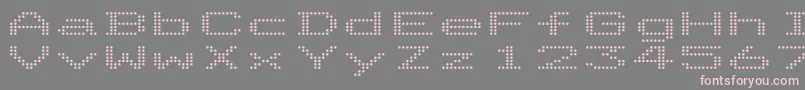 DotriceExpanded Font – Pink Fonts on Gray Background