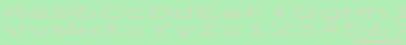 DotriceExpanded Font – Pink Fonts on Green Background