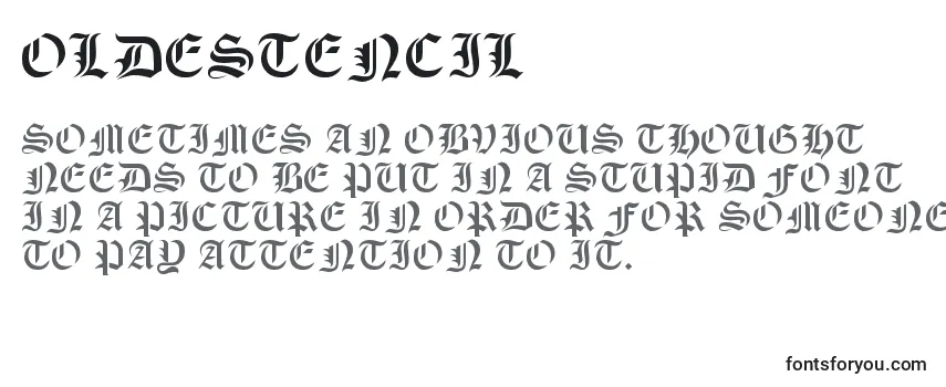 OldeStencil Font