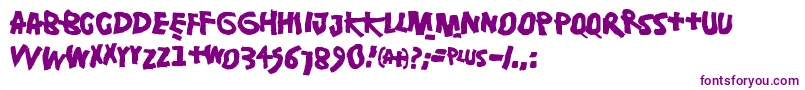 Шрифт Damsterdam – фиолетовые шрифты на белом фоне