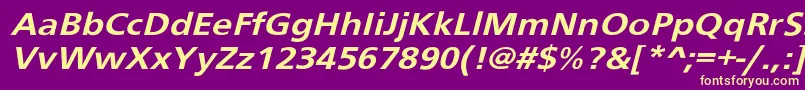 En savoir plus sur la police Schranerextobl Police Schranerextobl – polices jaunes sur fond violet