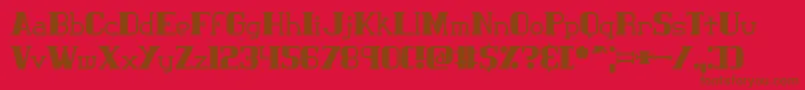 More about Clasict1 Font Clasict1 Font – Brown Fonts on Red Background