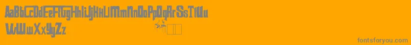 Godfather Font – Gray Fonts on Orange Background