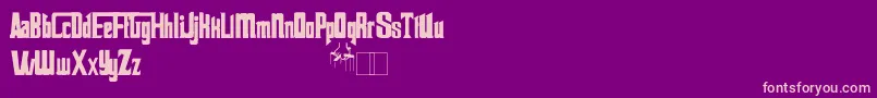 Godfather Font – Pink Fonts on Purple Background