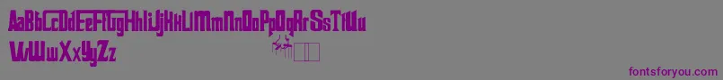 Godfather Font – Purple Fonts on Gray Background