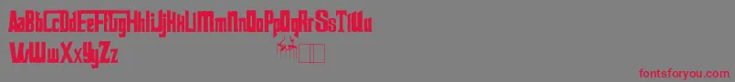 Godfather Font – Red Fonts on Gray Background