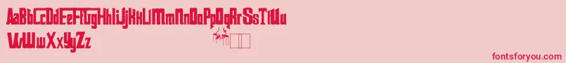 Godfather Font – Red Fonts on Pink Background