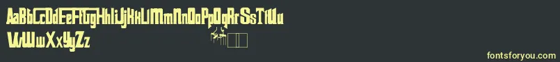 Godfather Font – Yellow Fonts on Black Background