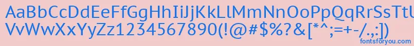 Ptc55f Font – Blue Fonts on Pink Background