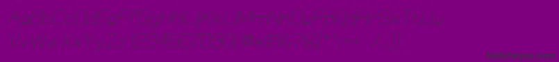 Шрифт ElgethyUpperOblique – чёрные шрифты на фиолетовом фоне