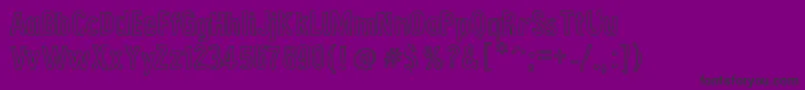 GrungePoster Font – Black Fonts on Purple Background